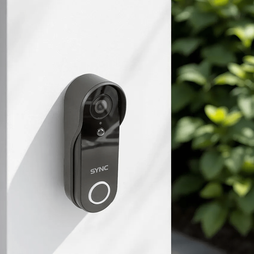 Smart bel pintu dengan kamera dari Krisbow Sync
