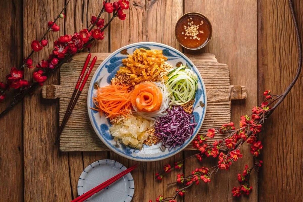 Yu sheng makanan khas imlek
