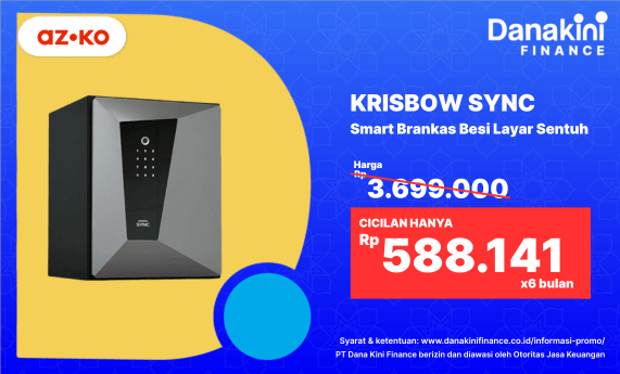 KRISBOW SYNC Smart Brankas Besi Layar Sentuh, smart brankas, brankas pintar, brankas besi, brankas digital