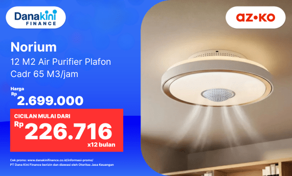 Norium 12 M2 Air Purifier Plafon Cadr 65 M3/jam dari AZKO