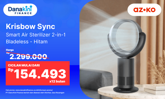 Krisbow Sync Smart Air Sterilizer 2-in-1 Bladeless dari AZKO