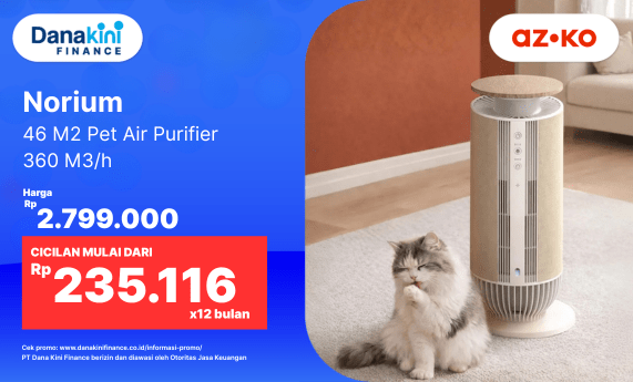 Norium 46 M2 Pet Air Purifier 360 M3/h dari AZKO