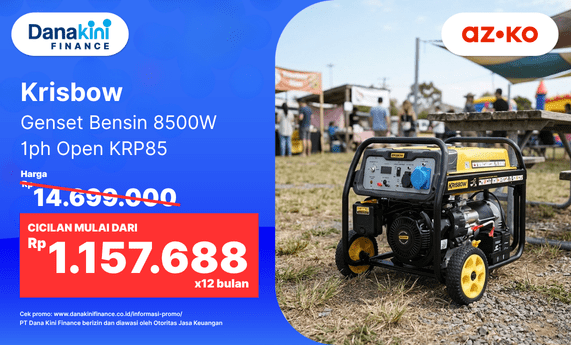 Krisbow Genset Bensin 8500 Watt 1ph Open KRP85 dari AZKO