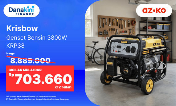 Krisbow Genset Bensin 3800 W Krp38 dari AZKO