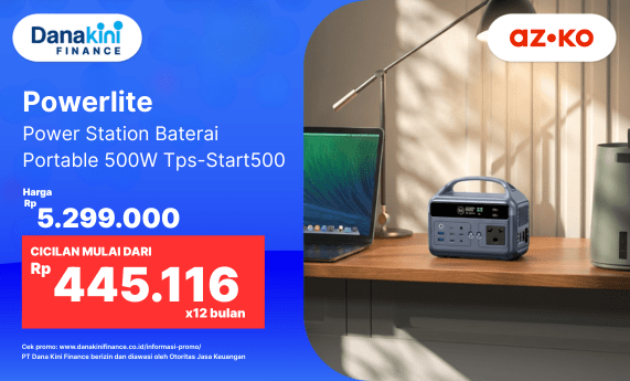 Powerlite Power Station Baterai Portabel 500 Watt Tps-Start500 dari AZKO