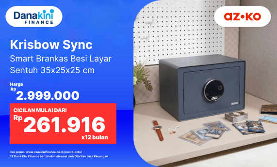 Krisbow Sync Smart Brankas Besi Layar Sentuh AZKO Danakini Finance