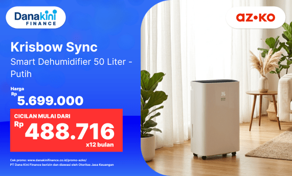 Krisbow Sync Smart Dehumidifier 50 Liter AZKO Danakini Finance